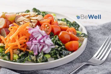 BeWell program with fresh, healthy ingredients