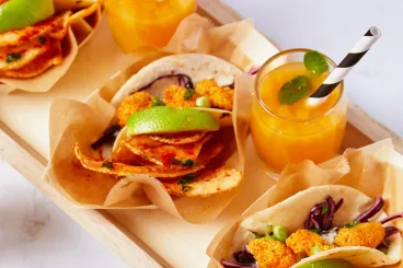 street tacos and tasty fruit drinks